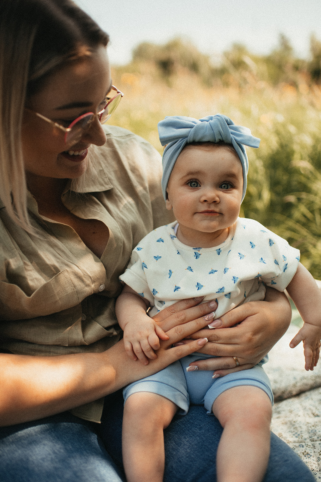 bandeau pour bébé avec petit noeud